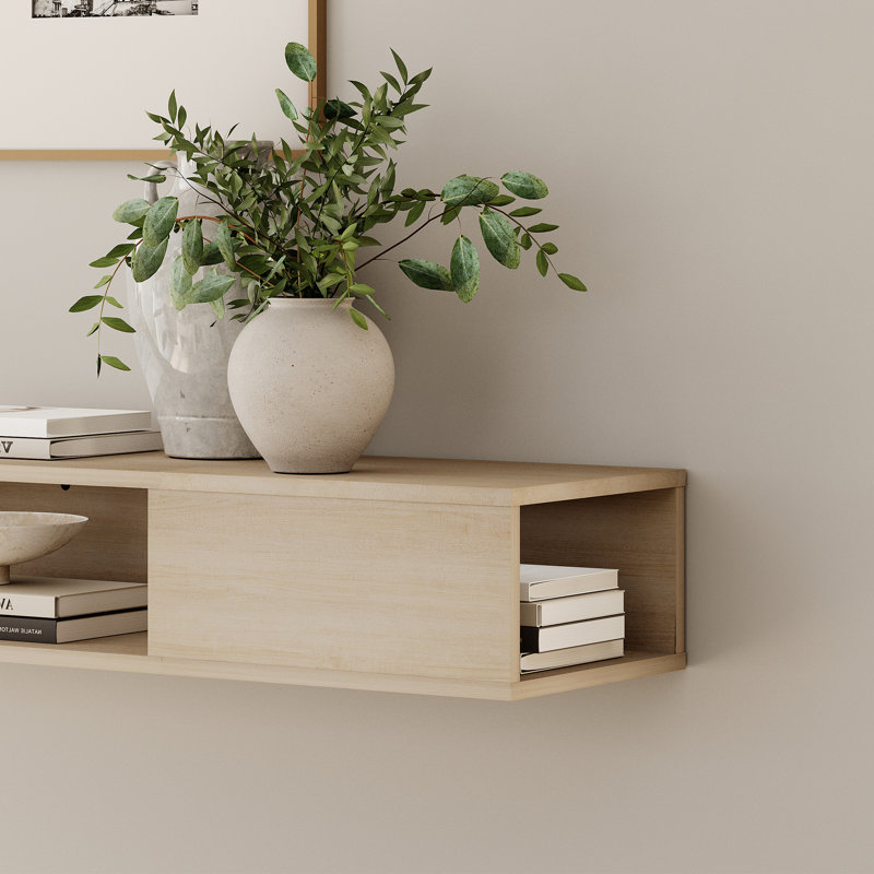 WAMPAT Desk And Floating Bookcase Set