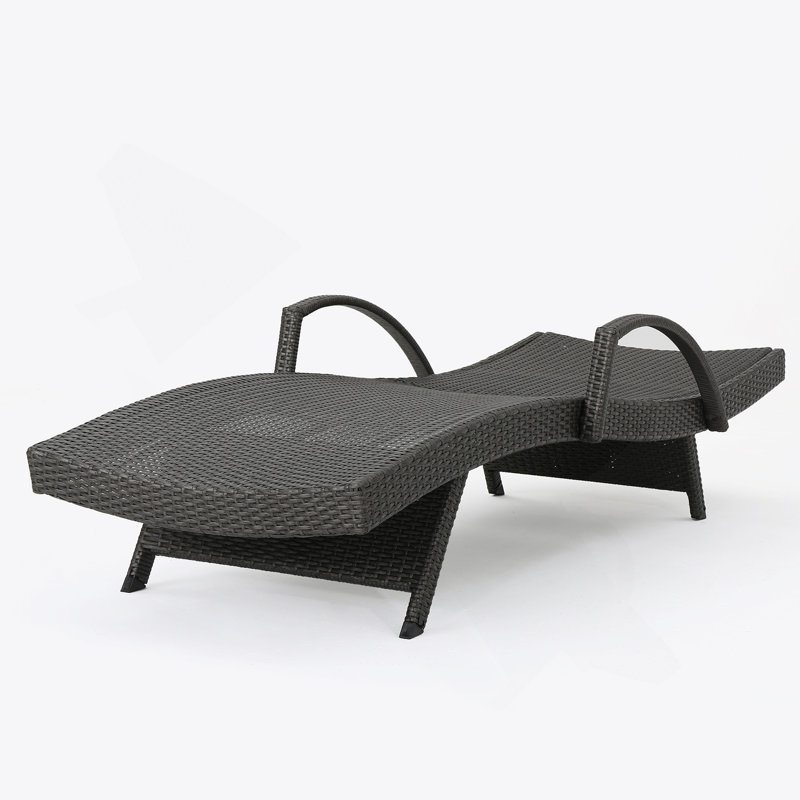 Deux chaises longues avec accoudoirs pour porche, patio, cour.
