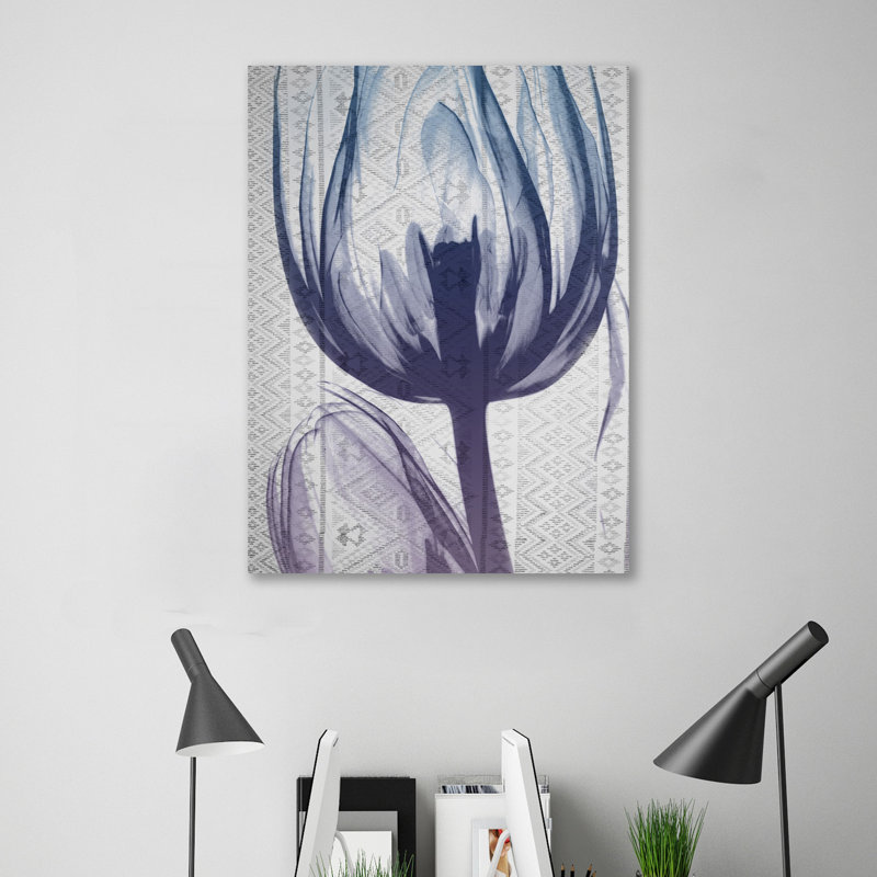 Aubergine Textiles 1 - Wrapped Canvas Print, 41 cm H x 30 cm W