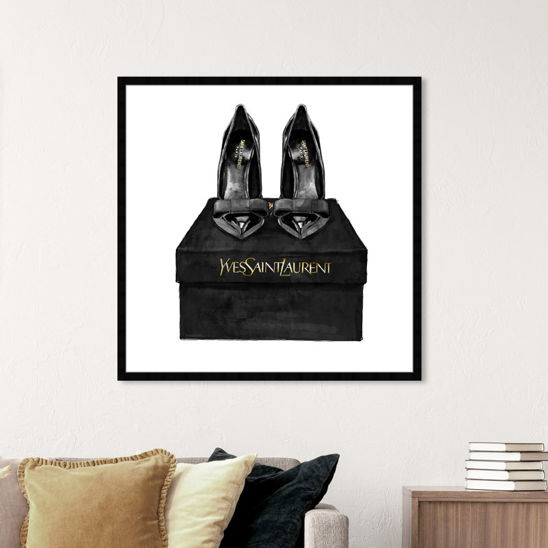 Élégants - Art graphique, Papier avec cadre noir, 40 po x 40 po