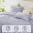 EXQ Home Fluffy Comforter Set Twin Size,2 Pieces Bed Set,Purple-135968492-135968499