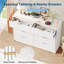 Commode cannelée 8/9 tiroirs avec poignée en métal, commode moderne pour chambre à coucher et salon-1065303471