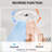  20" Crystal Ceiling Fan With LED Light And Remote, Double Ring Modern Flush Mount Hidden Blades Ceiling Fan-862564612