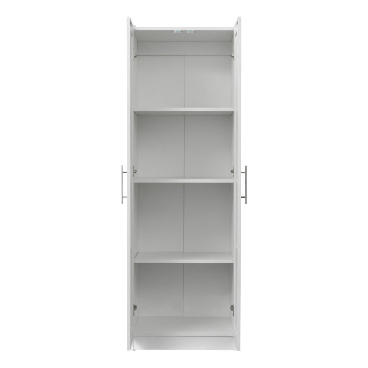 Armoire de rangement autoportante pour cuisine, grande armoire polyvalente avec tablettes réglables amovibles, livres pour outils alimentaires et rangement pour la maison et le bureau