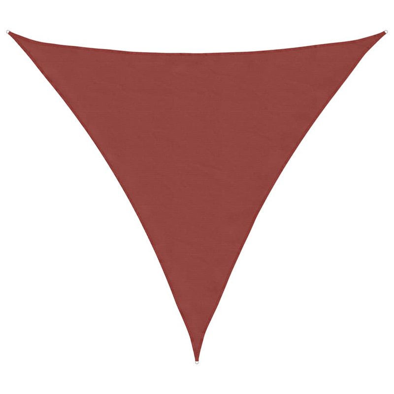 2m x 1.6m Triangle Shade Sail, Red