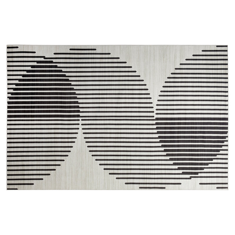 Oriental Machine Tufted Area Rug, Rectangle 120 x 170 cm