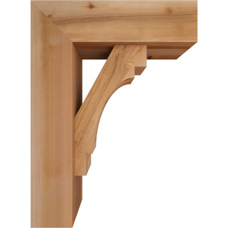 Support Merced Block avec support décalé, 30 x 22, Cèdre rouge occidental de l 7 1/2 po (lisse)