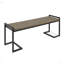 Banc industriel en bois et métal-1267031339