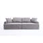 Tissu gris avec 4 coussins décoratifs pour la maison - 4 places-1569627134