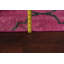 Tapis unique en laine noué à la main de 5 pi 7 po x 8 pi 8 po mauve / rose / gris anthracite