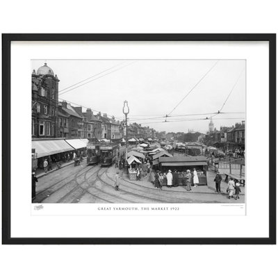 Great Yarmouth, The Market 1922 by Francis Frith - Single Picture Frame Print