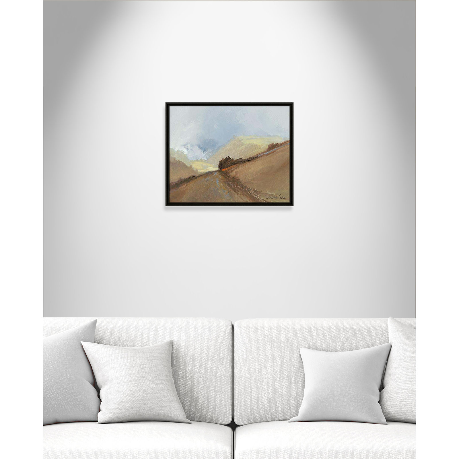 Heaven And Earth II by Spencer Lee, Espresso Framed, 17.5'' H x 21.5'' W x 2'' D