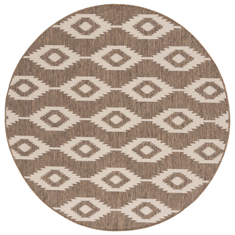 Abbigail Southwestern Indoor/Outdoor Area Rug, Round 6'7"