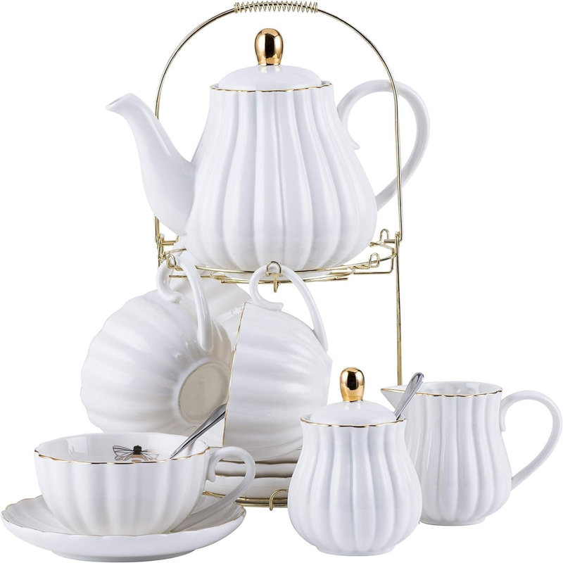 Canora Grey 240ml Solid Colour Teapot Set