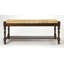 Banc de rangement en bois massif Shaylee