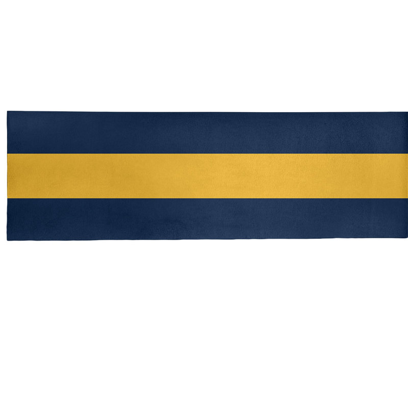 Tapis bleu à rayures NHS National Hockey, Tapis de couloir 2 pi 6 po x 8 pi