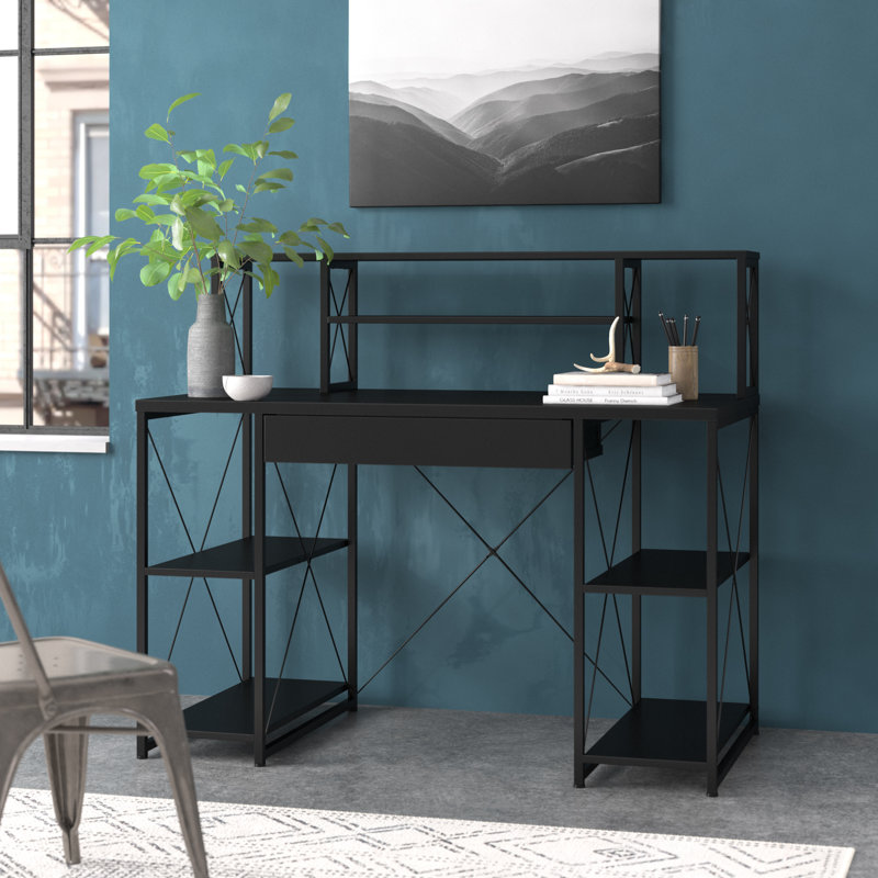 Capital Iron Writing Desk, Black