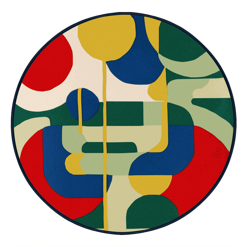 Peppy Charm Rug, Round 5'