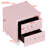 Elegant Pink Button - Nightstand With 2 Crystal Adorned Drawers, Bedroom Storage Option Velvet Bedside Table Handles, And Timeless Look-1315410766
