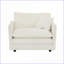 Canapés-lits, causeuse 2 pièces & amp; Ensemble de chaises, structure en bois massif | Mid-Century moderne | Chenille blanche neige-692622720