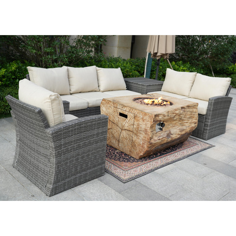 Columbo 6 - Person Patio Conversation Set with Cushions