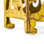 2 tables d'appoint, fabrication en fer, jaune antique, table tactile décorative, fer, couleur jaune, élément de décor enchanteur