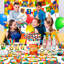 114 blocs de construction, articles de fête, blocs de construction, décorations de fête
