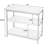 Ferris 25.25" H x 30" W Iron Etagere Bookcase