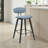 Bilgin Payton Modern Bar or Counter Height Stool with Upholstered Seat and Wood Frame-337145046-337145049-337145055