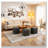 Square Corduroy Woven Design Ottoman-979861057