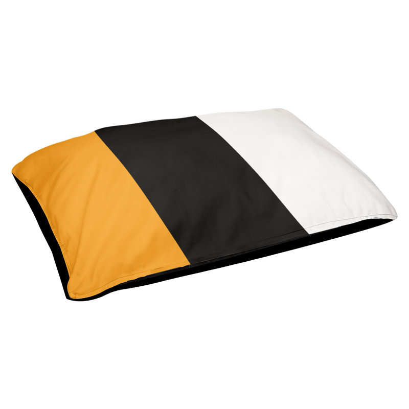 Coussin rectangulaire designer Los Angeles Anaheim, Moyen (L 30 po x l 40 po), Noir