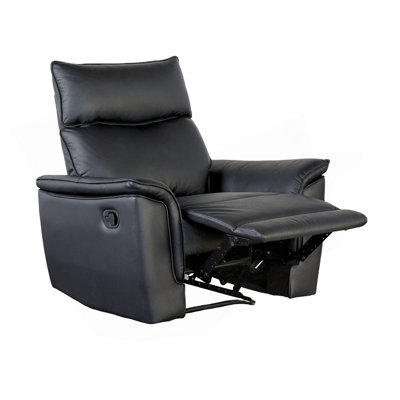 Luxurious Recliner Chair With Flared Padded Arms And Welt Trim For Primary Living Room Comfort