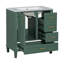 Ensemble de meuble-lavabo moderne 30 po avec lavabo 30 po, ensemble de rangement pour salle de bain avec porte à fermeture douce et 3 tiroirs, structure en bois massif-2088683579-2088683572