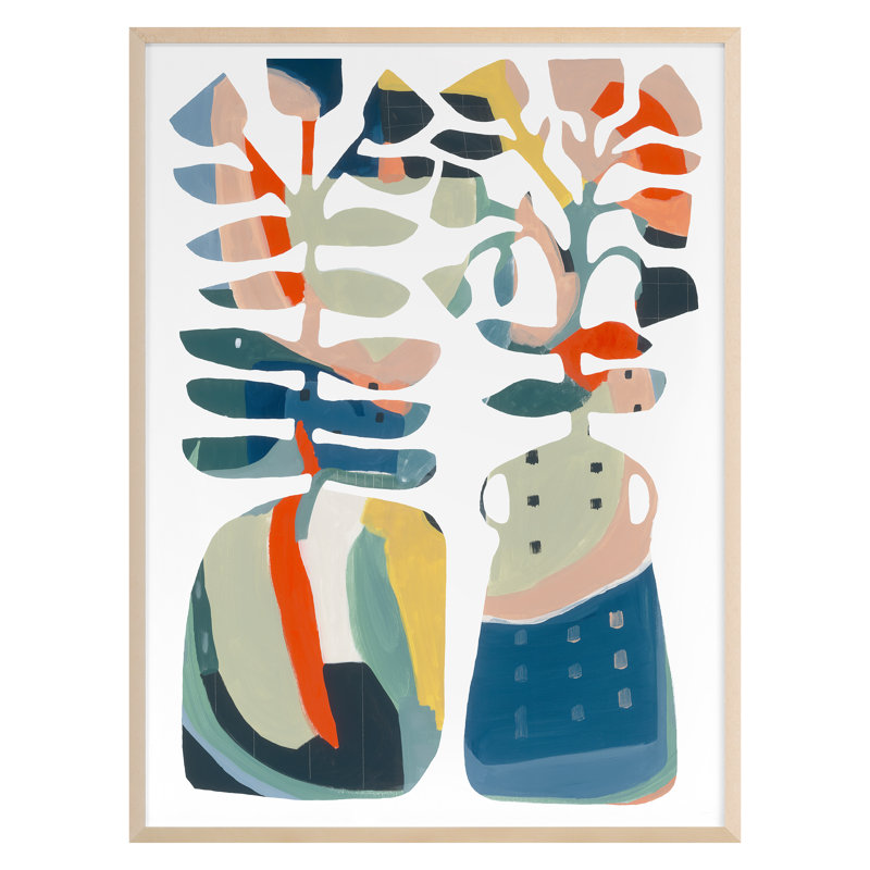 Surprise Surprise Print by Katie Straus, 27" H x 20" W x 2" D, Maple Framed