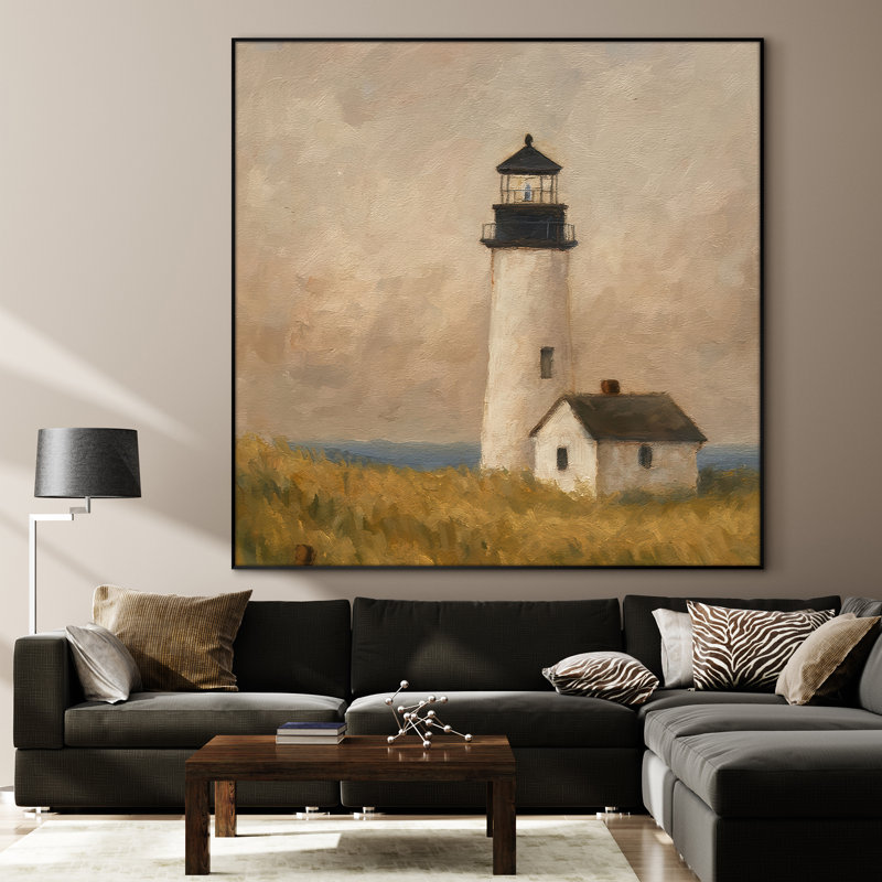 Impression sur toile extra large - Coastal Lighthouse, H 36 po x l 36 po