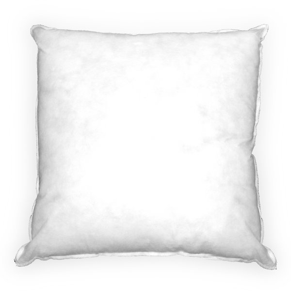  DOWNCOOL 100% Cotton Stuffer Throw Pillow Insert Set of 2,  Square Down and Feather Filled Decorative Bed Sofa Insert, 18x18 Inch,  White : Home & Kitchen