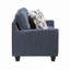 Mobilier de salon contemporain en bois et chenille