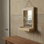 Solid Wood Rectangle Mirror with Shelves
