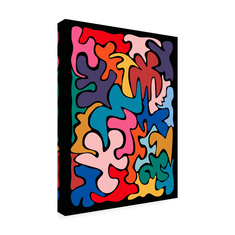 Art moderne sur toile, "Isleana Tom Quartermaine", H 19 po x l 14 po x P 2 po