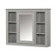 Armoire à pharmacie murale moderne avec miroir et 6 tablettes ouvertes Modern-782078341