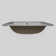 White 21" X 18" Rectangle Porcelain Overmount Vanity Sink
