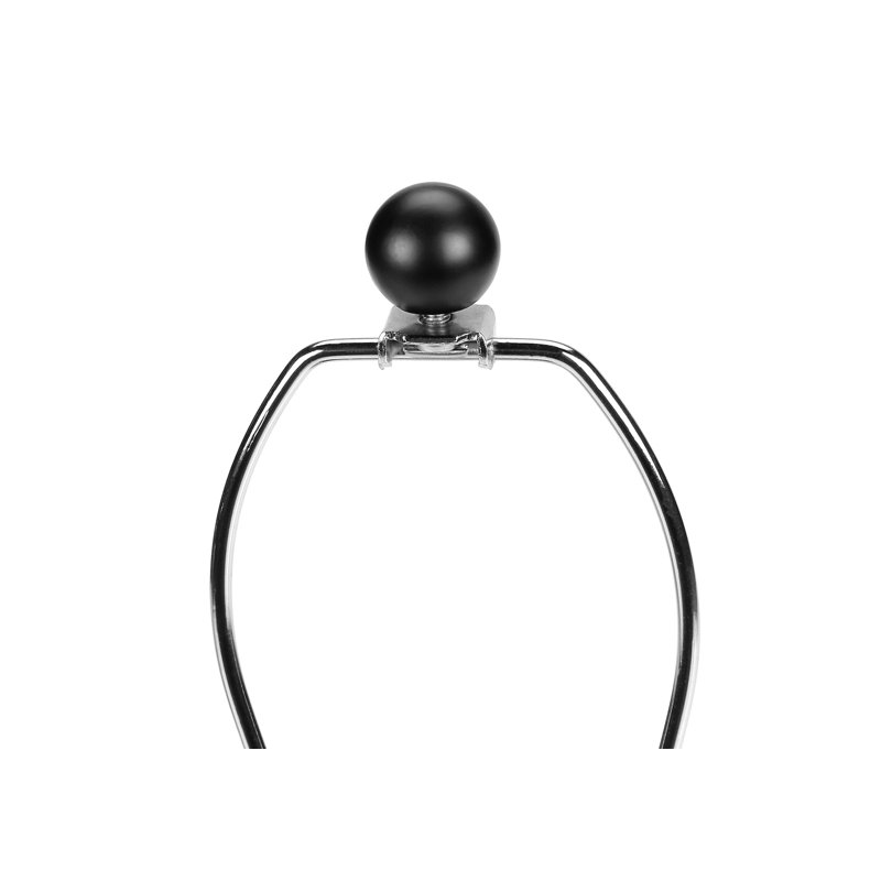 Lighting, H 24 po, lampe de table, béton, abat-jour, contemporain, Noir, Gris