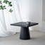Table d'appoint carrée avec base piédestal