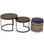 Table basse ronde avec repose-pieds-102629976