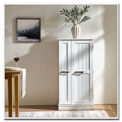 Garde-manger autoportant avec portes et tablettes réglables