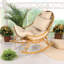 Chaise berçante moderne en rotin