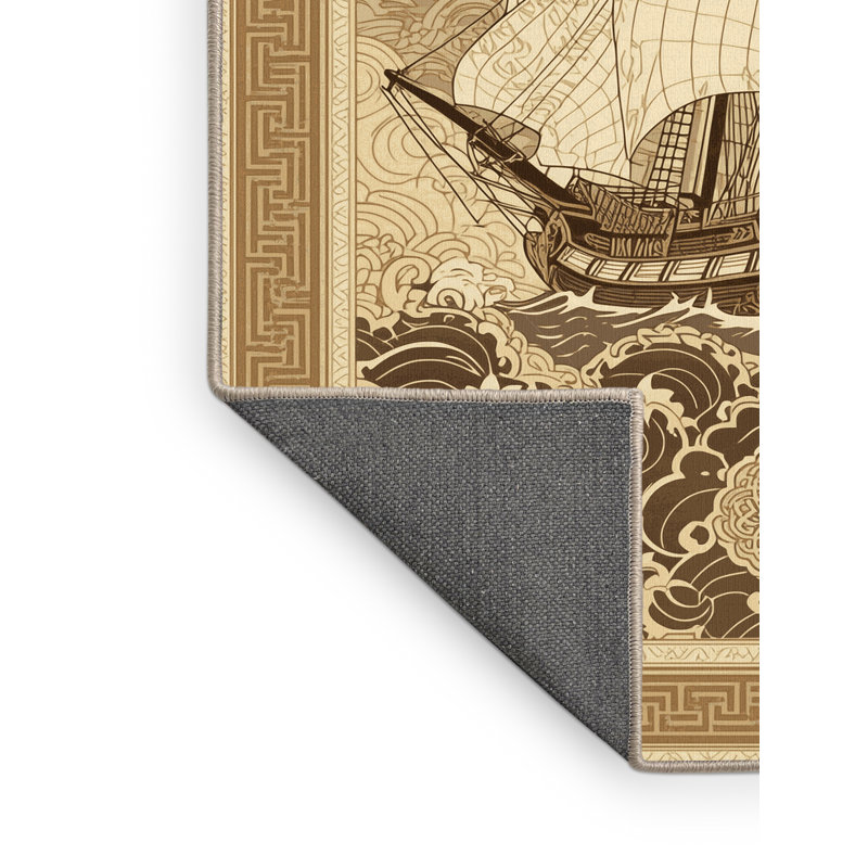 Tapis oriental doux et moelleux de style oriental Eddleman, 8 x 10