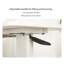 Bureau de chevet au-dessus du lit, support mobile pour ordinateur portable, table de lit inclinable avec roulettes, table de chevet à plateau réglable en hauteur pour canapé de lit pour ordinateur portable, blanc-1457642671