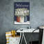  «Welcome Red, White & Blue Jar Trio» par Cindy Jacobs, art mural sur toile, 18 po x 26 po