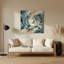 Art mural en métal oiseaux, hirondelle, beige-2075296837